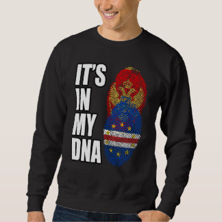 Moletom Cabo Verdean And Montenegrin Mix DNA Heritage Flag