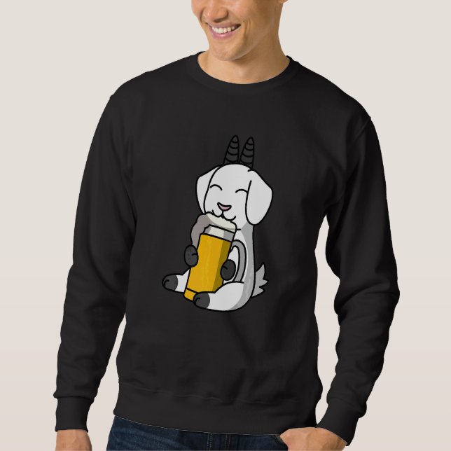 Moletom Cabras Bebendo Cerveja Pet   (Frente)