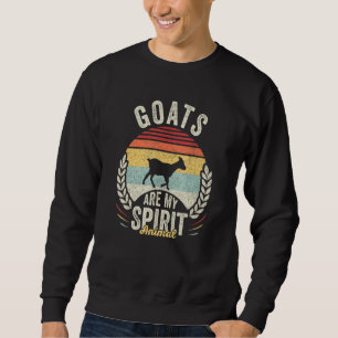 Moletom Cabras Vintage Retro São o Meu Animal Espírito Cab