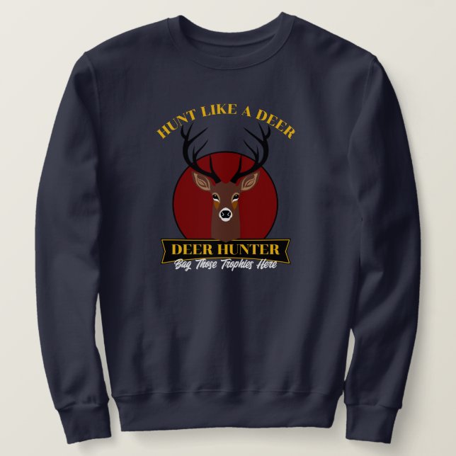 Moletom Caça Como Um Dedo (Frente do Design)