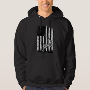 Moletom Caçador de Cervos Americano Patriótico Engraçado C