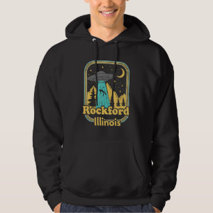 Moletom Caçador de Ovni Alienigena Rockford Illinois Orgul