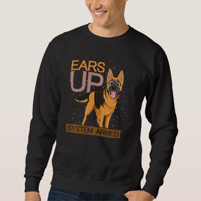 Moletom Cachorro Animal Sobe German shepherd Arrancado (Frente)