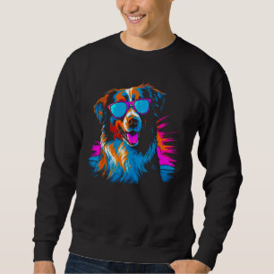 Moletom Cachorro Australian Shepherd Óculos de Sol Férias