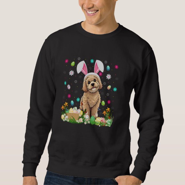 Moletom Cachorro Cachorro Páscoa Caçada De Ovo Coelho Orel (Frente)