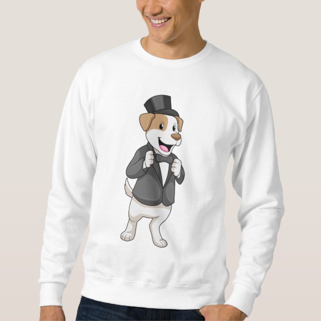 Moletom Cachorro como Noivo com Laço (Frente)