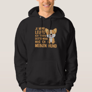 Moletom Cachorro Corgi não gosta de Pessoas, Cachorros Bon