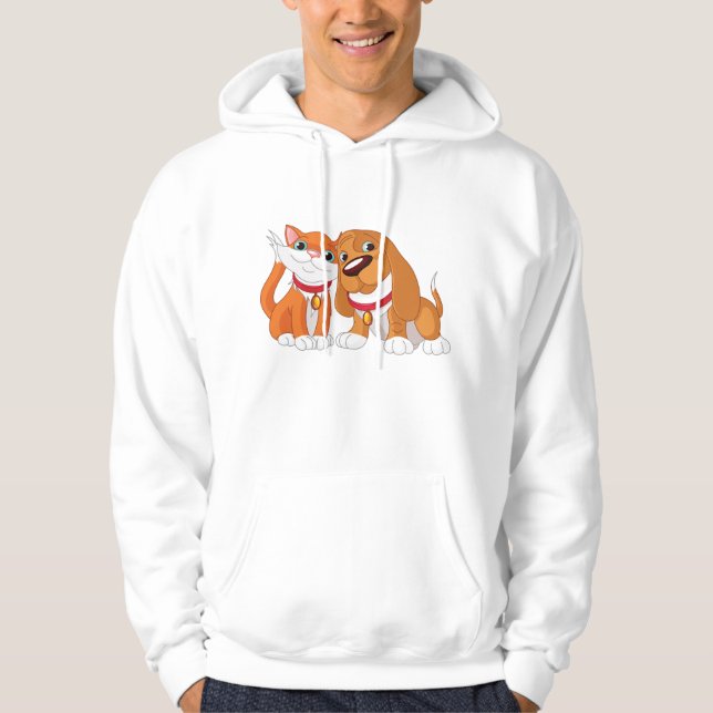 Moletom Cachorro Corinto E Gato Gato Hoodie (Frente)