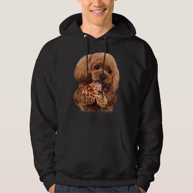 Moletom Cachorro de Brinquedo com fome Cachorro de Pizza D (Frente)