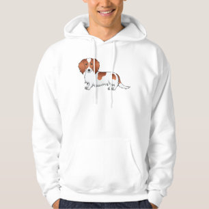 Moletom Cachorro de Cartoon de Cabelo Longo Vermelho Pieba