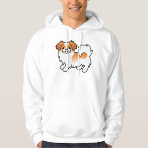 Moletom Cachorro de Cartoon Toon Tibetano de cor vermelha