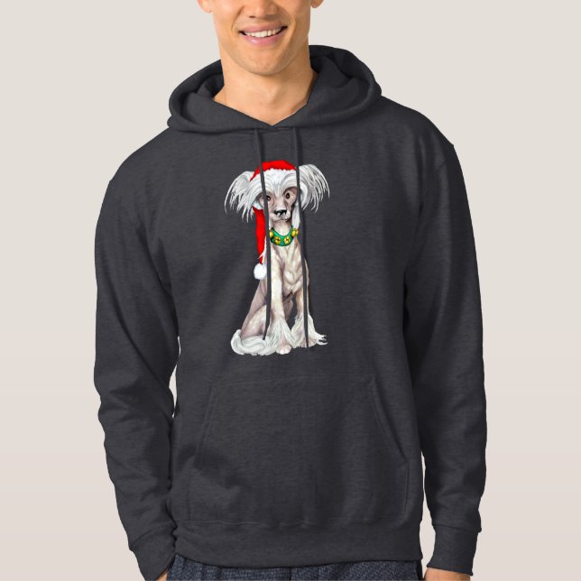Moletom Cachorro-de-cristo Chinês Papai Noel (Frente)