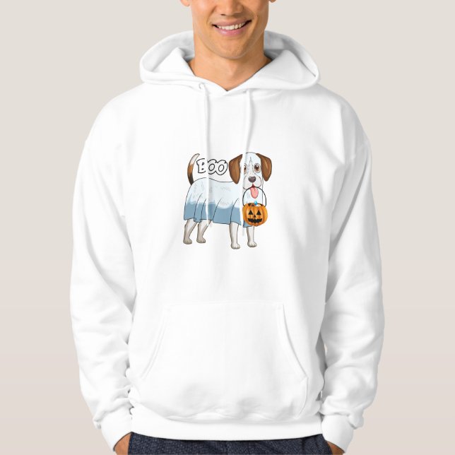 Moletom Cachorro de Halloween Beagle Fantasma (Frente)