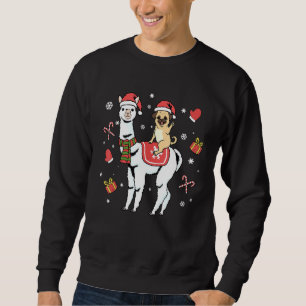 Moletom Cachorro de Natal Llama Feliz Natal Alpaca