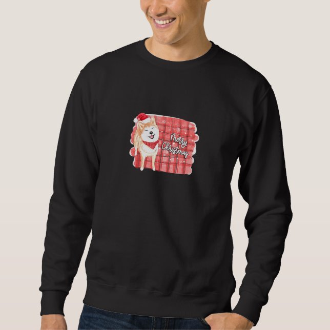 Moletom Cachorro de Natal Santa Hat Proprietária Mãe Mulhe (Frente)