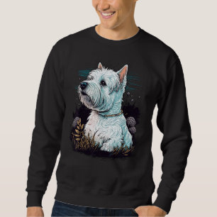 Moletom Cachorro de Terrier Branco na Terra Oeste, em West