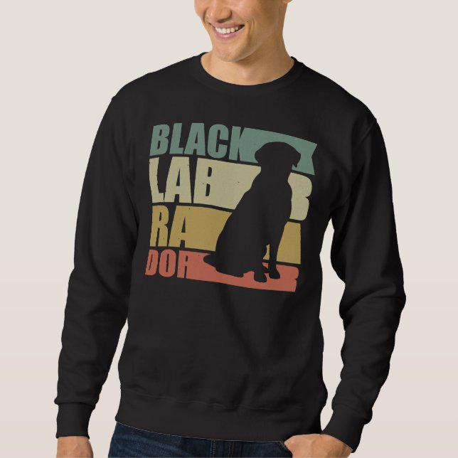 Moletom Cachorro do Retriever Labrador Preto (Frente)