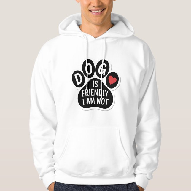 Moletom Cachorro é Amigável Eu Não Sou (Frente)