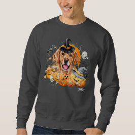 Moletom Cachorro Fofo Golden Retriever Halloween Personali