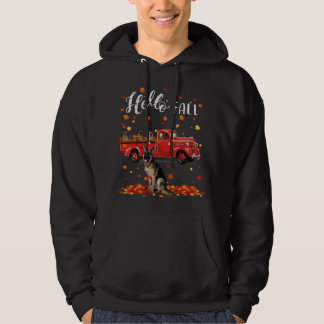 Moletom Cachorro German shepherd Cachorro Folha outono Ver