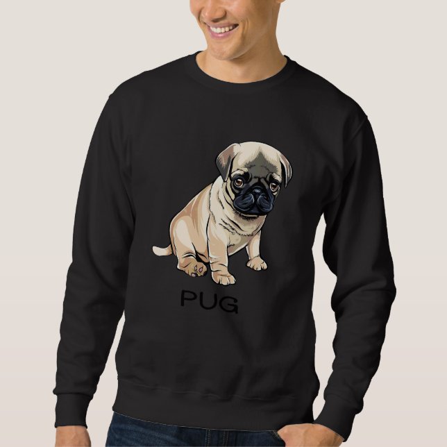 Moletom Cachorro Louco Pug (Frente)