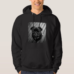 Moletom Cachorro Negro com rosto bonito T-Shirt clássico 4