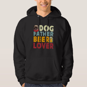 Moletom Cachorro Padre Beer Bebendo Engraçado Feliz Dia do
