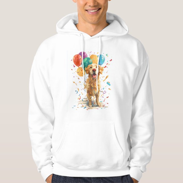 Moletom Cachorro Palhaço Retriever � Cão de Circo com Balõ (Frente)