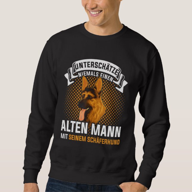 Moletom Cachorro Para German shepherd De Homens (Frente)