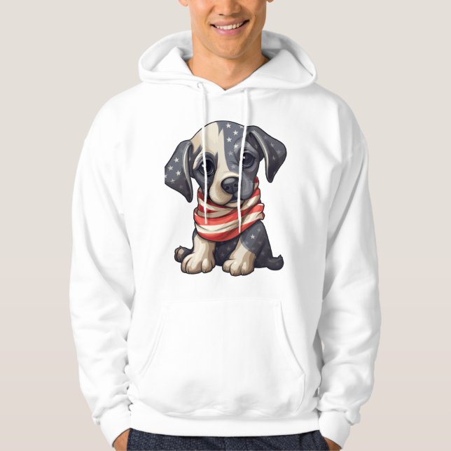Moletom Cachorro Patriota - Estilo 11 (Frente)