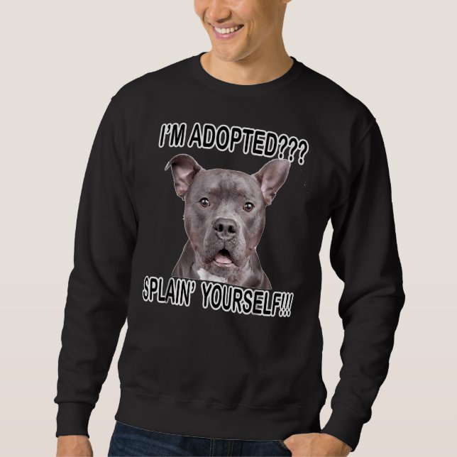 Moletom Cachorro Pitbulento, Engraçado (Frente)