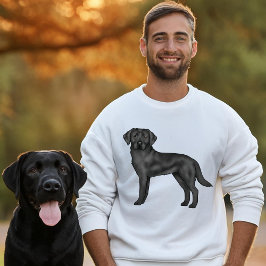 Moletom Cachorro Preto Labrador Retriever Impressão de Des
