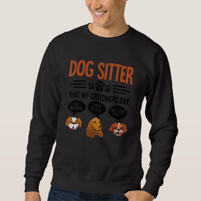 Moletom Cachorro Que Meu Cliente Diz Pet Sentado Animal (Frente)