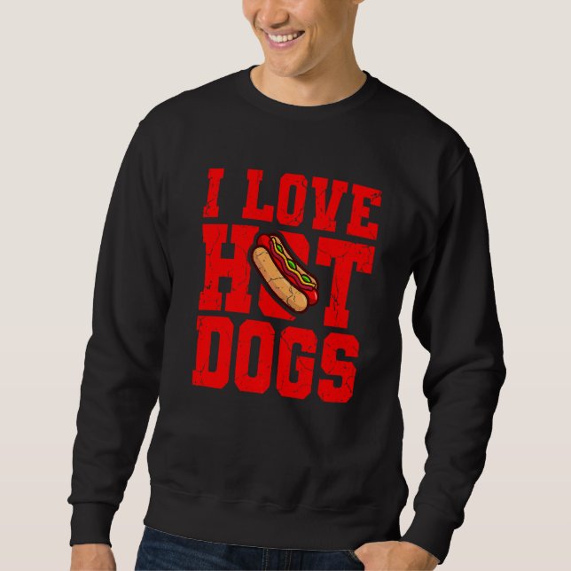 Moletom Cachorro Quente Eu Amo Cachorros Quentes (Frente)