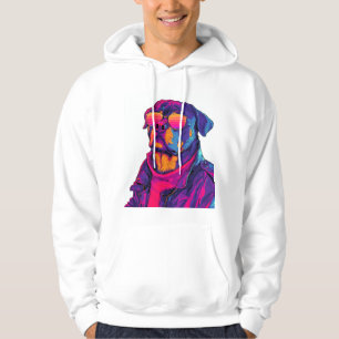 Moletom Cachorro Rottweiler retrô � Neon dos anos 80