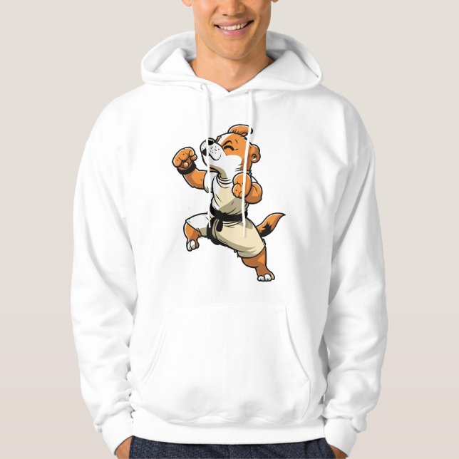 Moletom Cachorro sabe que o Karate foi transformado (Frente)