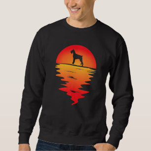 Moletom Cachorro Schnauzer Gigante ao Pôr do Sol