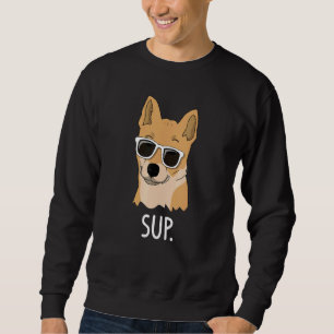 Moletom Cachorro Shiba Inu Muito Legal Usando Óculos de So
