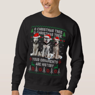 Moletom Cachorro Siberiano Bonito - Árvore De Natal Ugly X