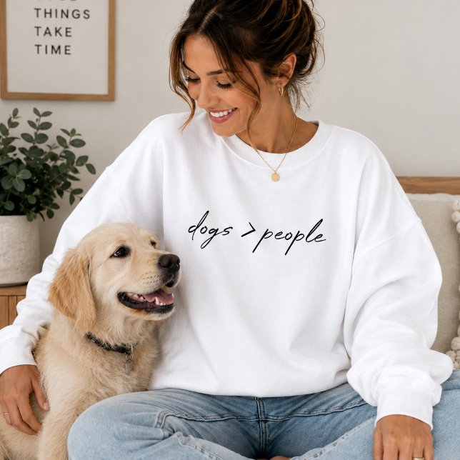 Moletom | Cachorros Abaixo das Pessoas Roupas de P (Dogs over people sweatshirt for pet lovers, dog moms, dog dads, and animal fans.)