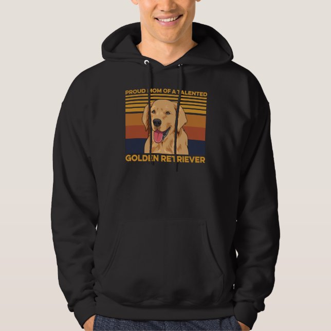 Moletom Cachorros Citam Uma Mãe De Retriever Ouro (Frente)