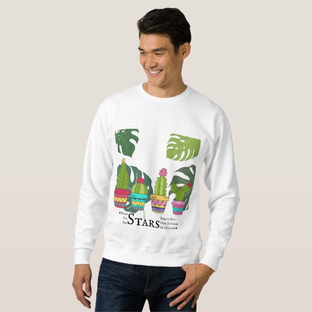 Moletom Cactus com citação (Frente Completa)