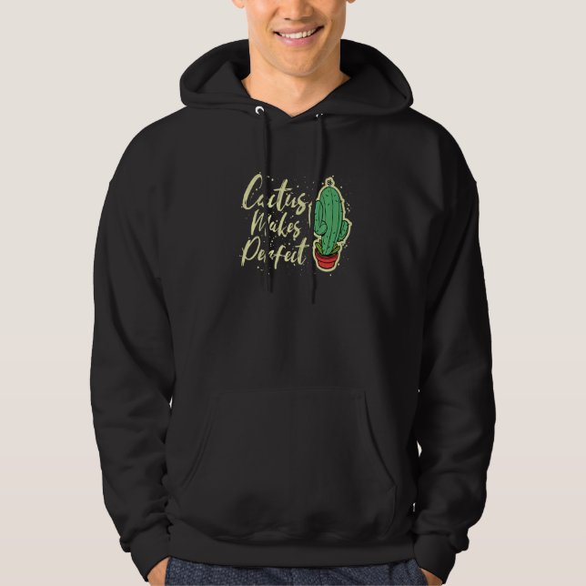 Moletom Cactus Torna Perfeito Jardinagem De Plantas Cutas  (Frente)