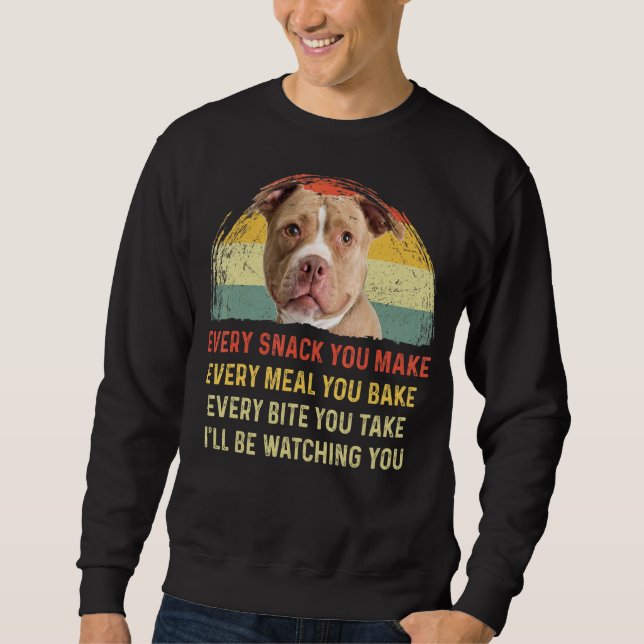 Moletom Cada Snack Você Faz Um Cachorro Pitbuloso Mãe Pai  (Frente)