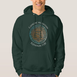 Moletom Cadillac Mountain Elevation Marker Hoodie