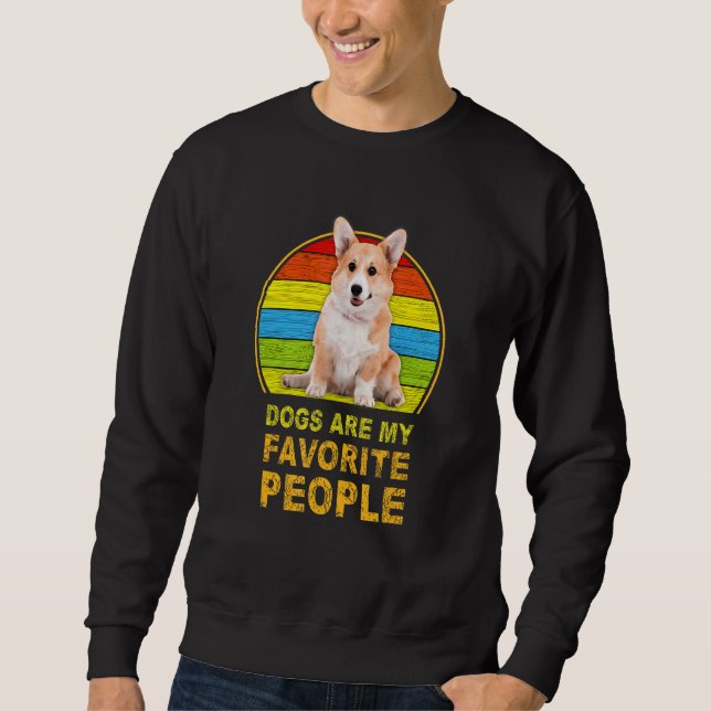 Moletom Cães Corgi São Minhas Pessoas Favoritas (Frente)