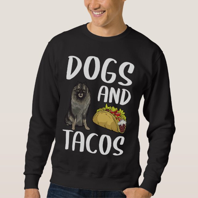 Moletom Cães E Tacos Keeshond Comida Mexicana (Frente)