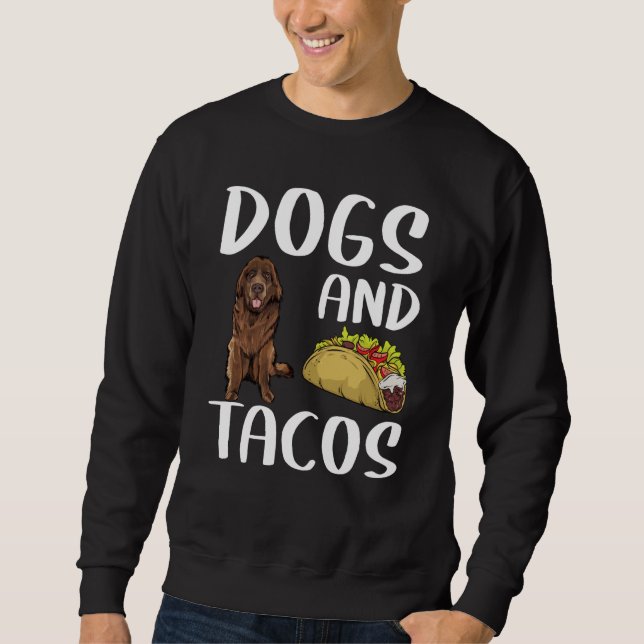 Moletom Cães E Tacos Newfoundland Comida Mexicana (Frente)