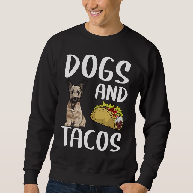 Moletom Cães E Tacos Skye Terrier Comida Mexicana (Frente)