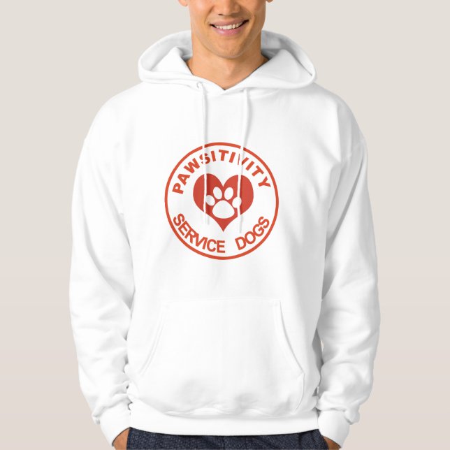 Moletom Cães Hoodie Sweatshirt do Serviço de Pawsitividade (Frente)